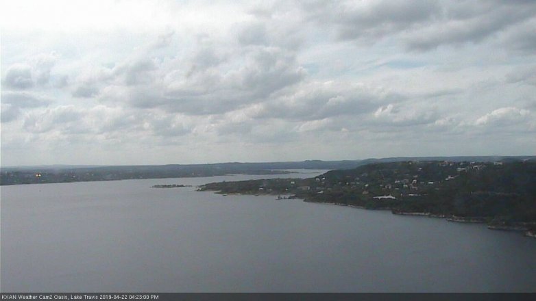 Lake Travis webcam, April 22, 2019 3:25 PM CT