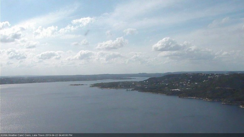 Lake Travis webcam, April 22, 2019 3:50 PM CT
