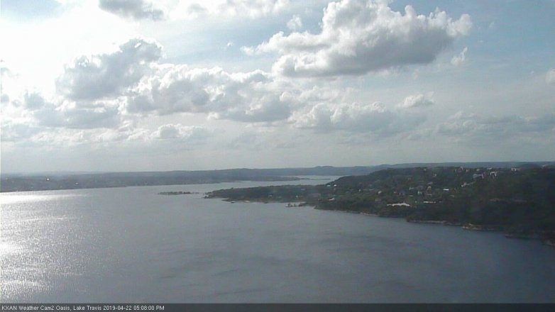 Lake Travis webcam, April 22, 2019 4:10 PM CT