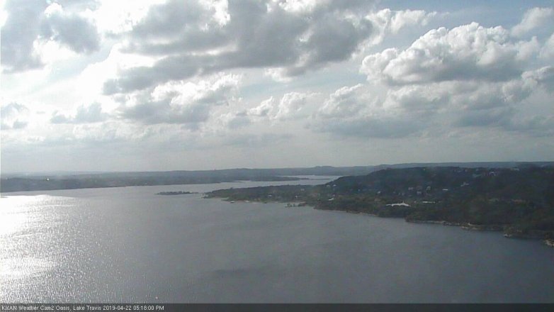 Lake Travis webcam, April 22, 2019 4:20 PM CT