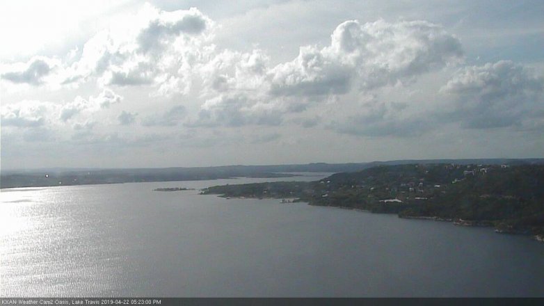 Lake Travis webcam, April 22, 2019 4:25 PM CT