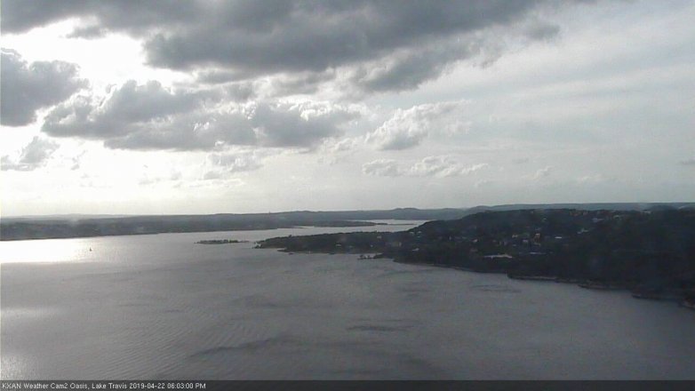 Lake Travis webcam, April 22, 2019 5:05 PM CT