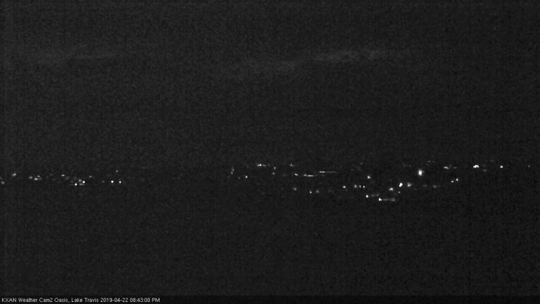Lake Travis webcam, April 22, 2019 7:45 PM CT