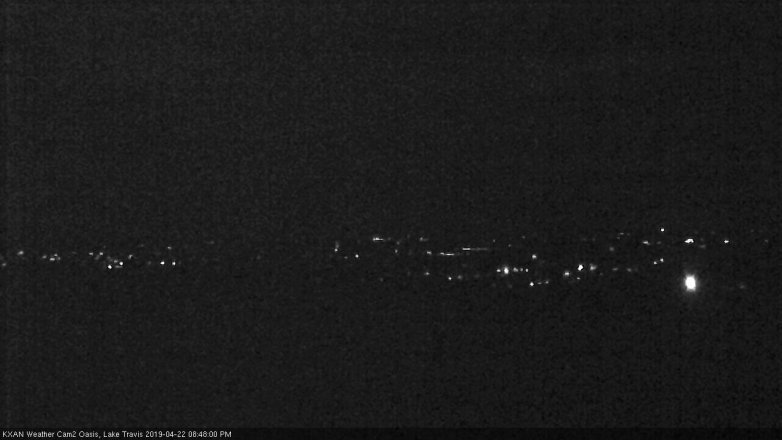 Lake Travis webcam, April 22, 2019 7:50 PM CT