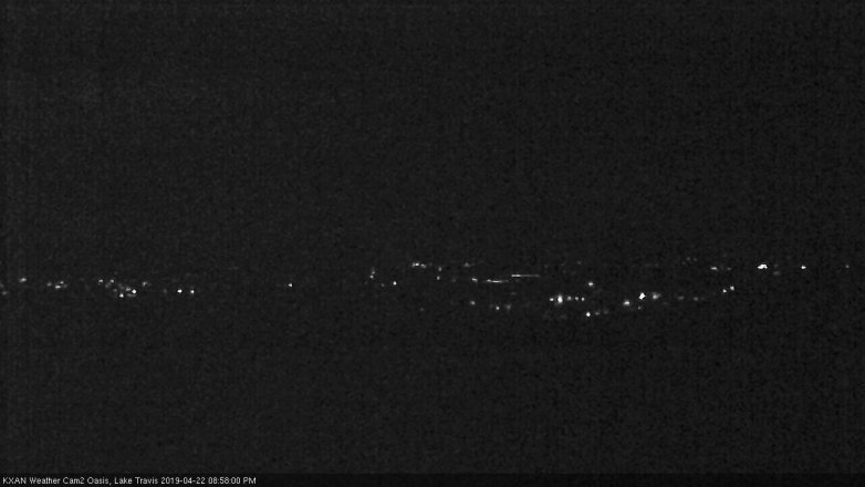 Lake Travis webcam, April 22, 2019 8:00 PM CT