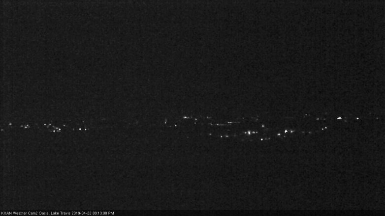 Lake Travis webcam, April 22, 2019 8:15 PM CT