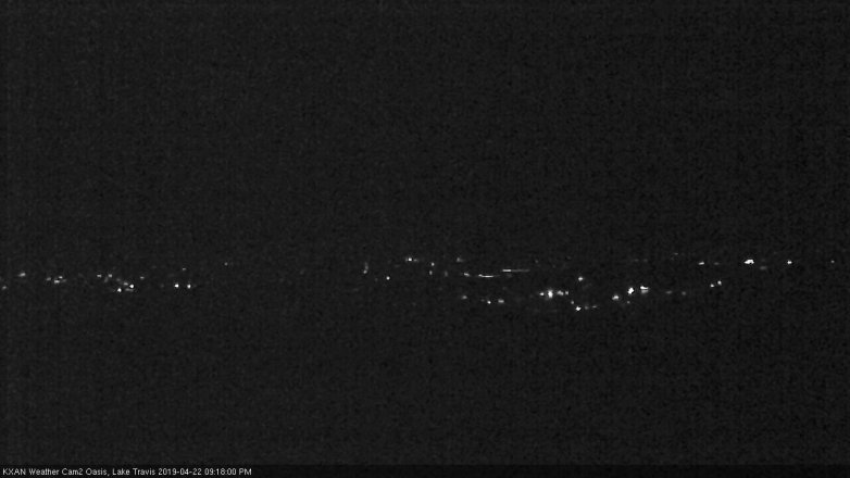 Lake Travis webcam, April 22, 2019 8:20 PM CT