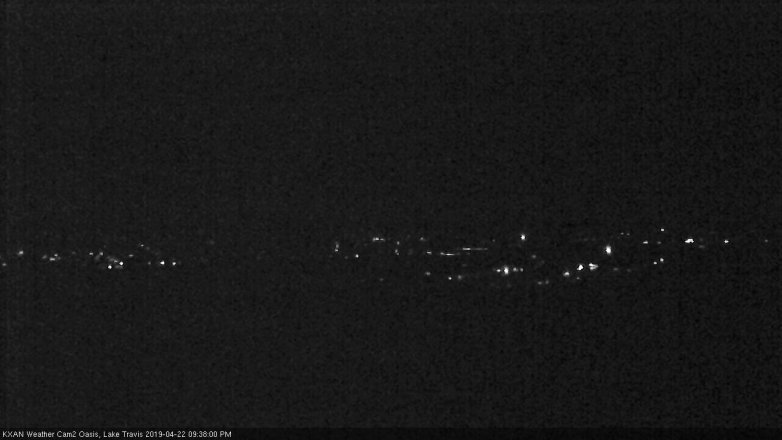 Lake Travis webcam, April 22, 2019 8:40 PM CT