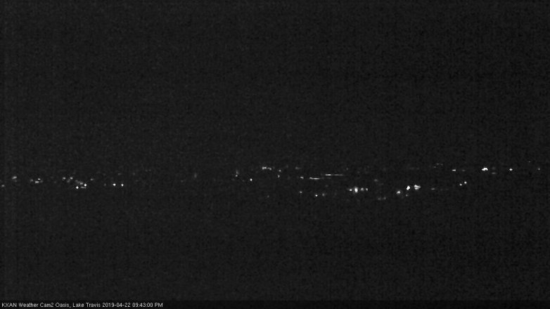 Lake Travis webcam, April 22, 2019 8:45 PM CT