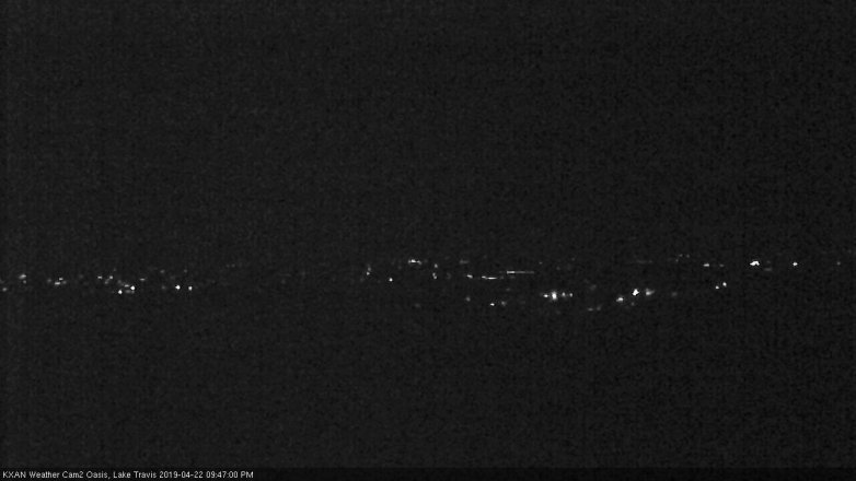 Lake Travis webcam, April 22, 2019 8:50 PM CT