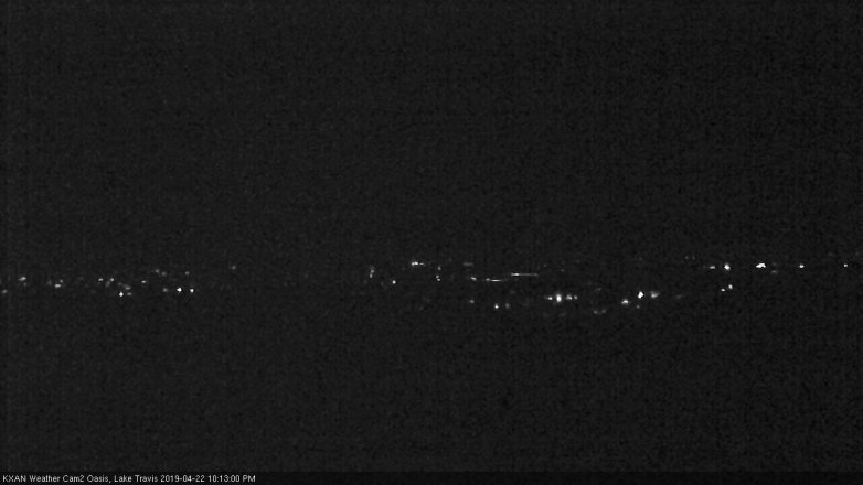 Lake Travis webcam, April 22, 2019 9:15 PM CT