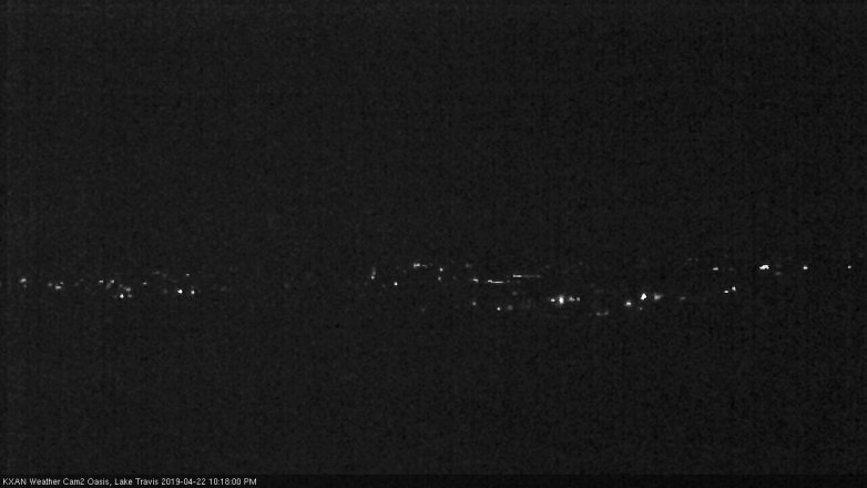 Lake Travis webcam, April 22, 2019 9:20 PM CT