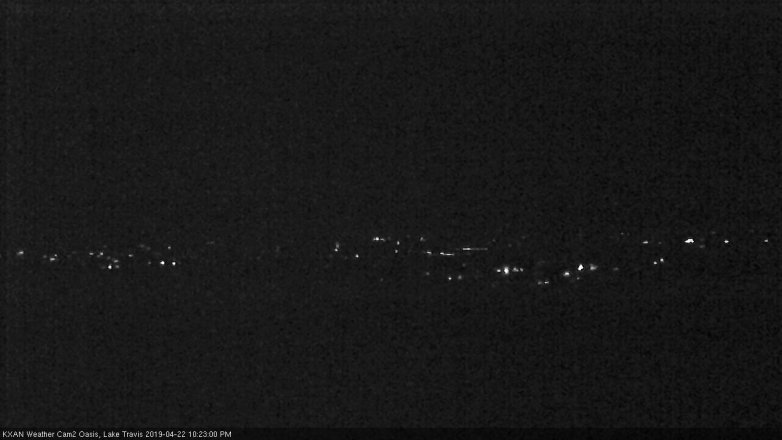 Lake Travis webcam, April 22, 2019 9:25 PM CT