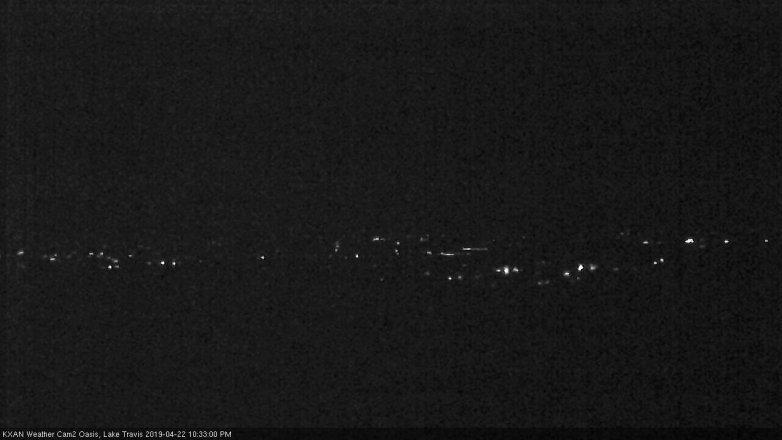Lake Travis webcam, April 22, 2019 9:35 PM CT