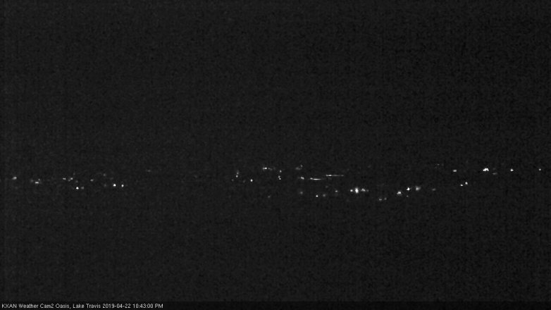 Lake Travis webcam, April 22, 2019 9:45 PM CT