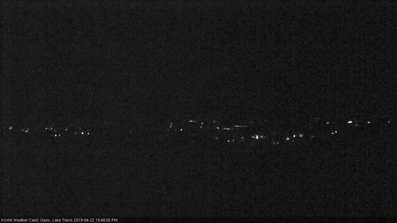 Lake Travis webcam, April 22, 2019 9:50 PM CT