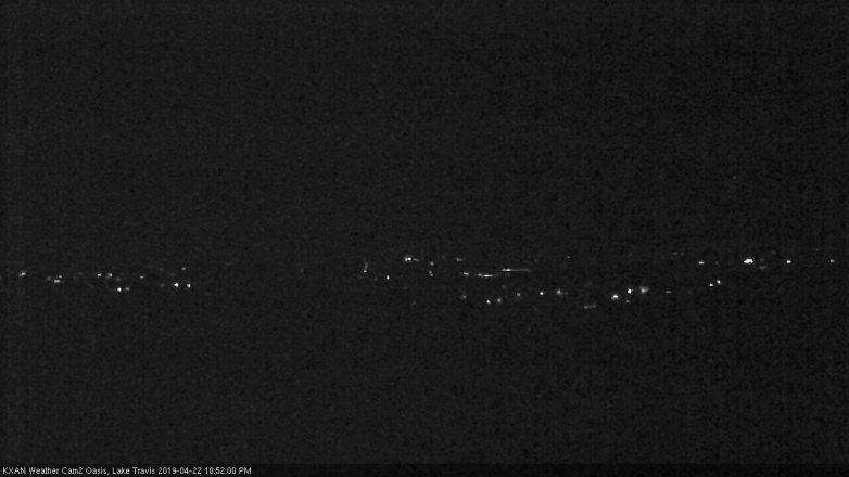 Lake Travis webcam, April 22, 2019 9:55 PM CT