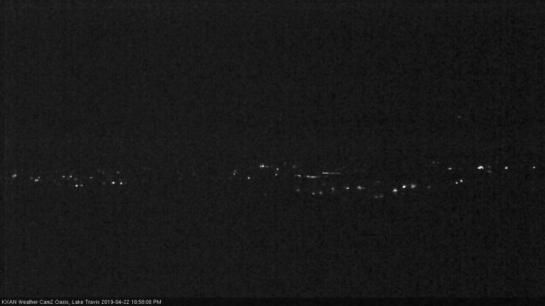 Lake Travis webcam, April 22, 2019 10:00 PM CT