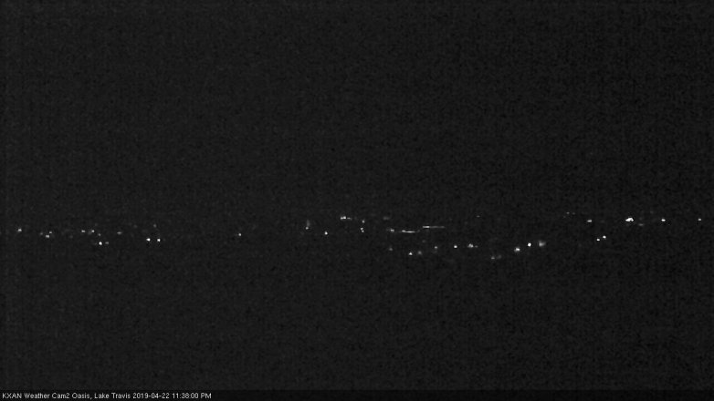 Lake Travis webcam, April 22, 2019 10:40 PM CT