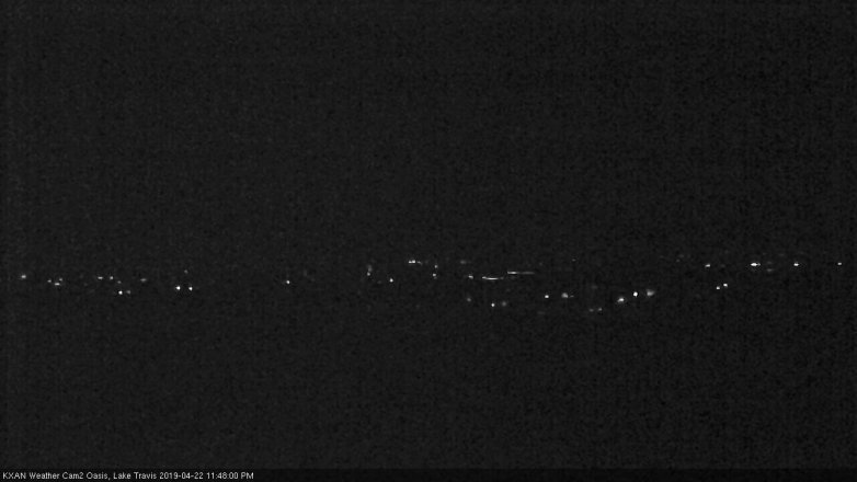Lake Travis webcam, April 22, 2019 10:50 PM CT