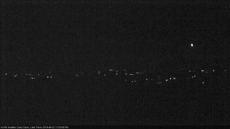 Lake Travis webcam, April 22, 2019 10:55 PM CT