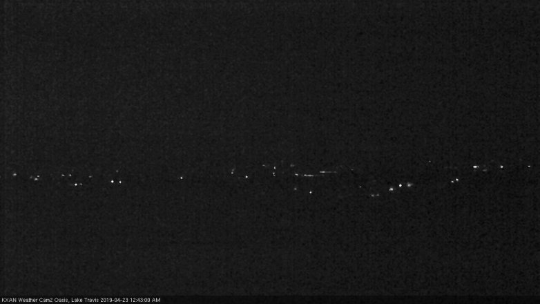 Lake Travis webcam, April 22, 2019 11:45 PM CT