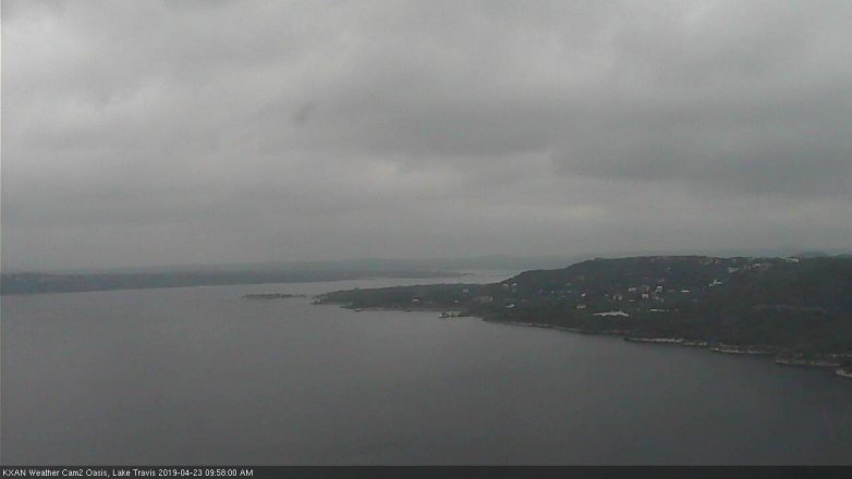 Lake Travis webcam, April 23, 2019 9:00 AM CT