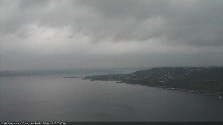 Lake Travis webcam, April 23, 2019 9:30 AM CT