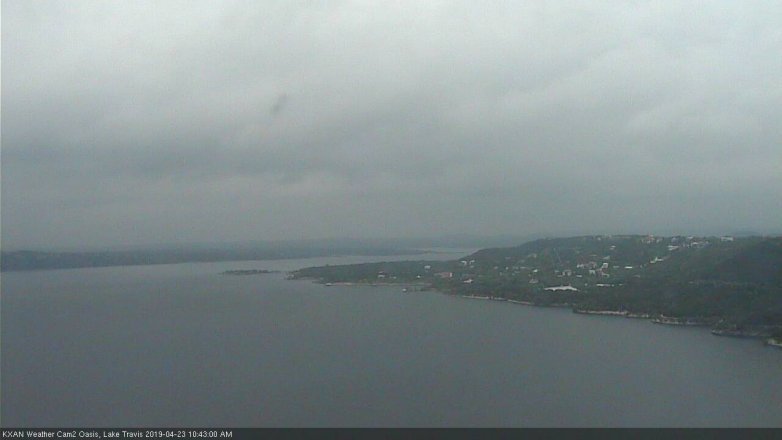 Lake Travis webcam, April 23, 2019 9:45 AM CT