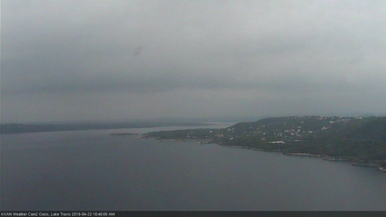 Lake Travis webcam, April 23, 2019 9:50 AM CT