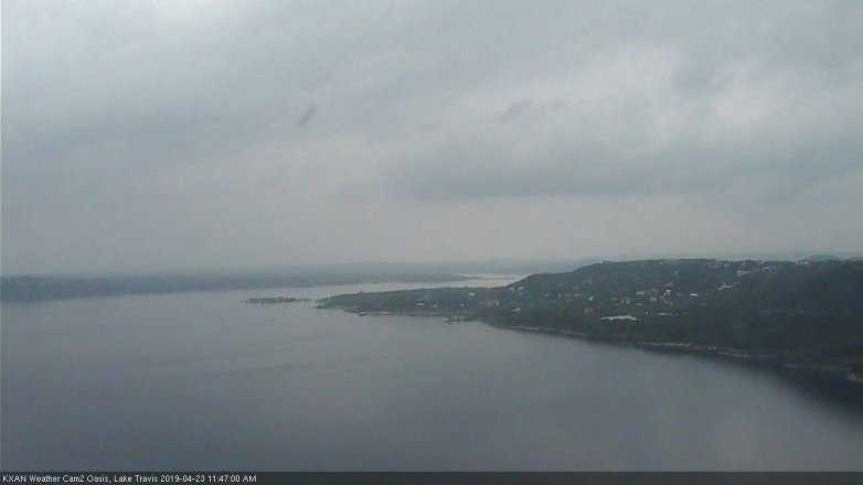 Lake Travis webcam, April 23, 2019 10:50 AM CT