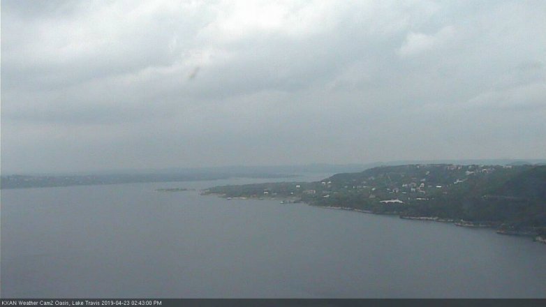 Lake Travis webcam, April 23, 2019 1:45 PM CT