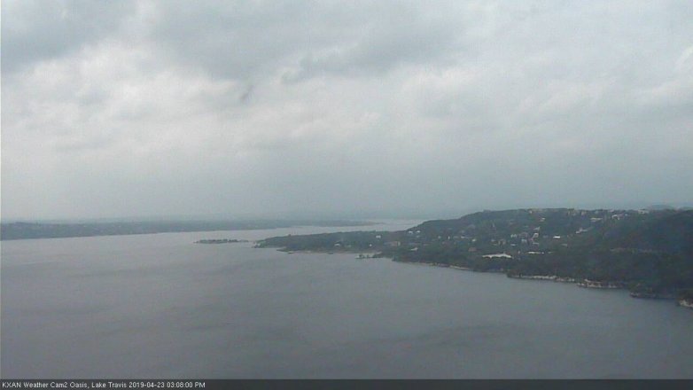 Lake Travis webcam, April 23, 2019 2:10 PM CT