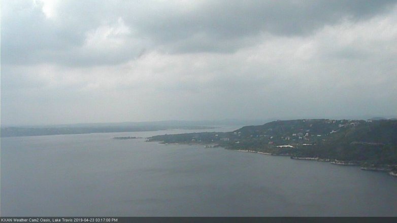 Lake Travis webcam, April 23, 2019 2:20 PM CT