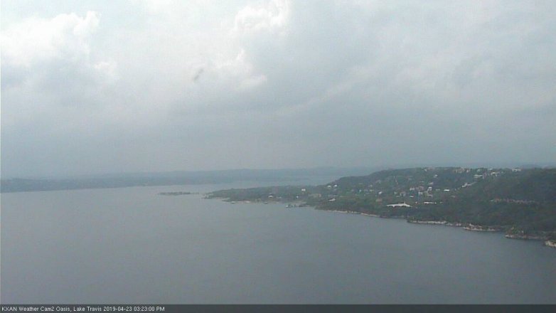 Lake Travis webcam, April 23, 2019 2:25 PM CT