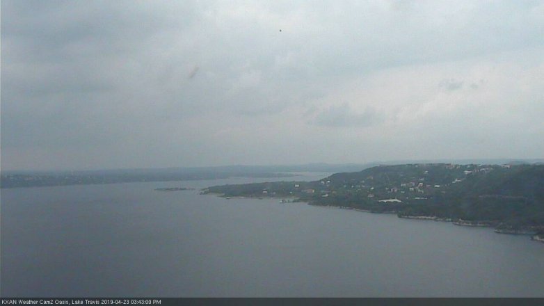 Lake Travis webcam, April 23, 2019 2:45 PM CT