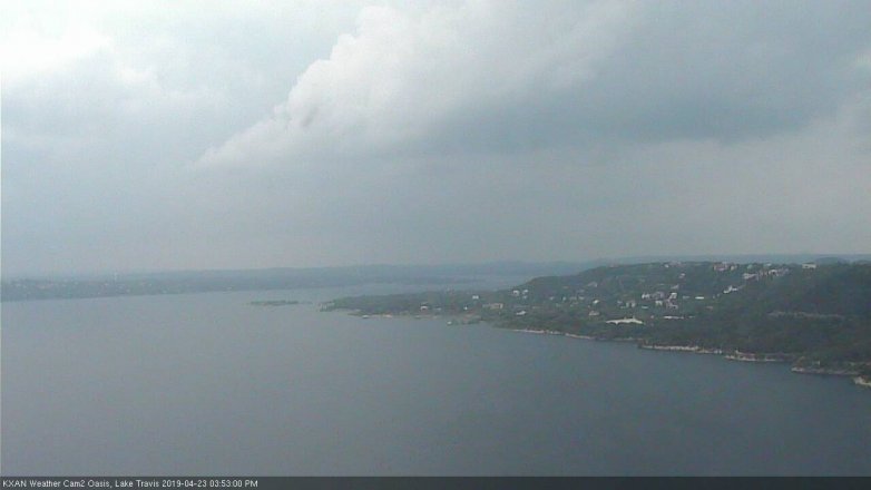 Lake Travis webcam, April 23, 2019 2:55 PM CT