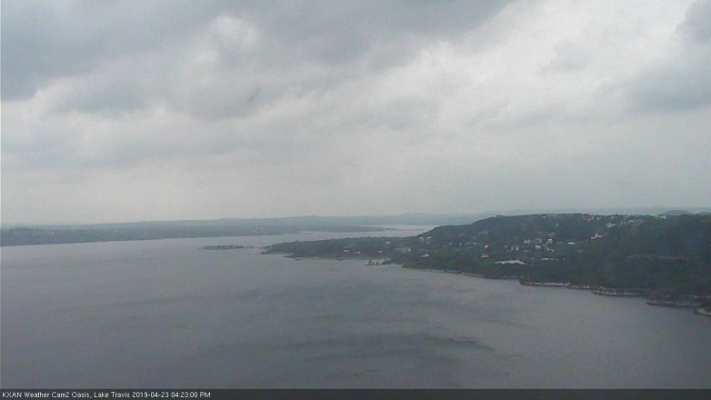 Lake Travis webcam, April 23, 2019 3:25 PM CT
