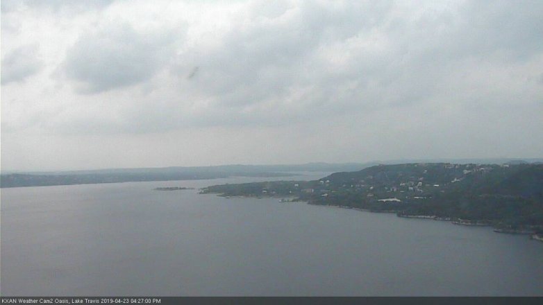 Lake Travis webcam, April 23, 2019 3:30 PM CT