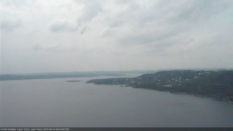 Lake Travis webcam, April 23, 2019 3:45 PM CT