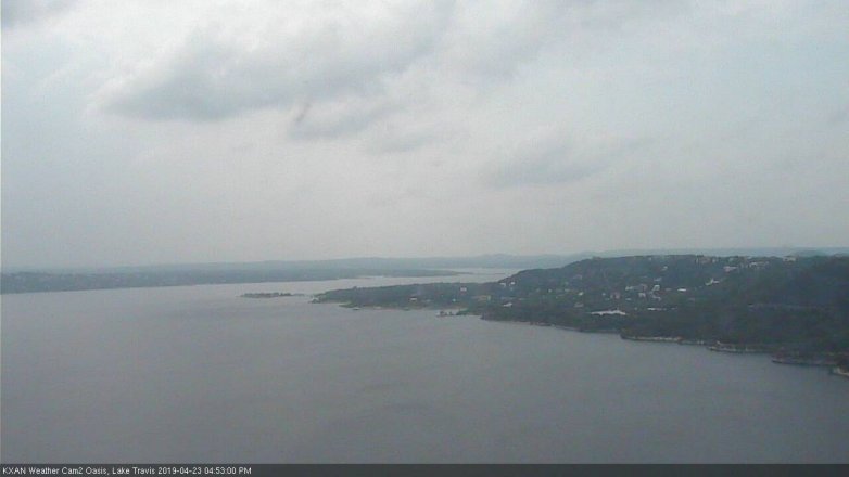 Lake Travis webcam, April 23, 2019 3:55 PM CT
