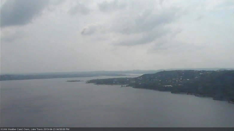 Lake Travis webcam, April 23, 2019 4:00 PM CT