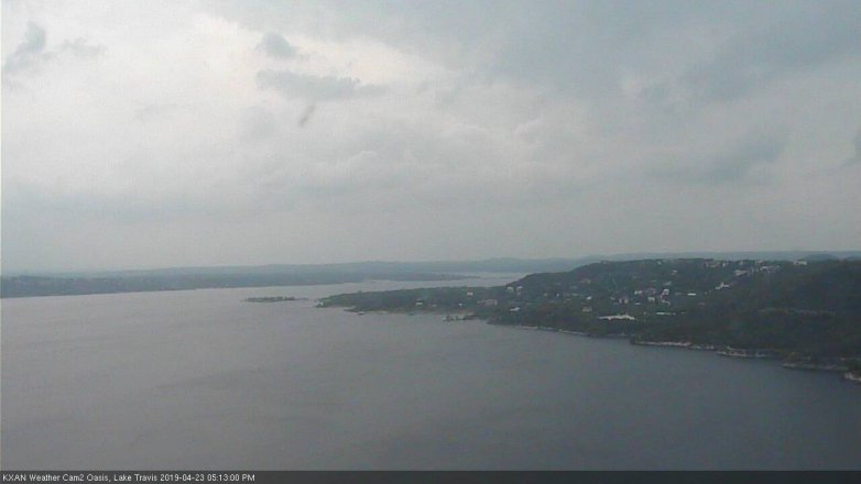 Lake Travis webcam, April 23, 2019 4:15 PM CT