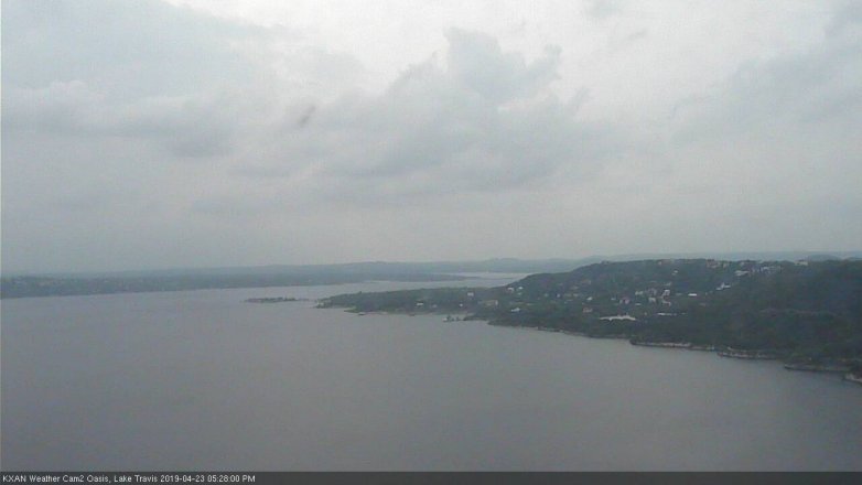Lake Travis webcam, April 23, 2019 4:30 PM CT