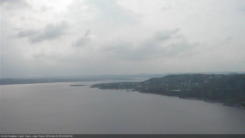 Lake Travis webcam, April 23, 2019 4:35 PM CT