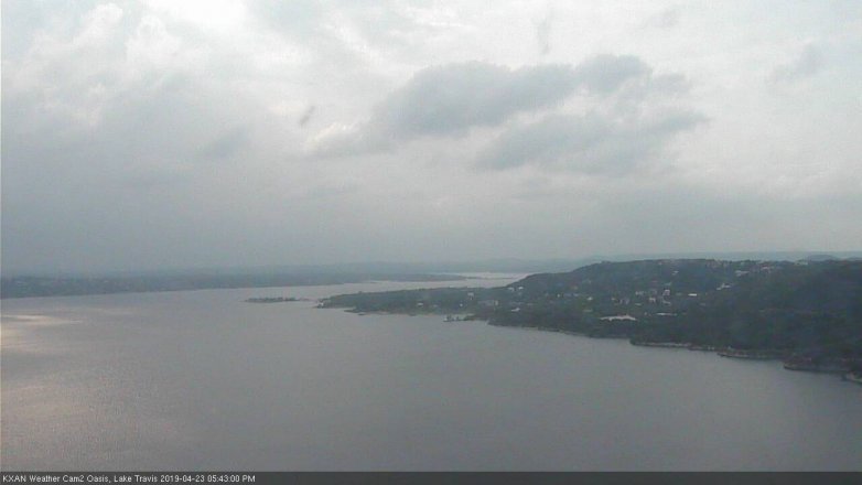 Lake Travis webcam, April 23, 2019 4:45 PM CT