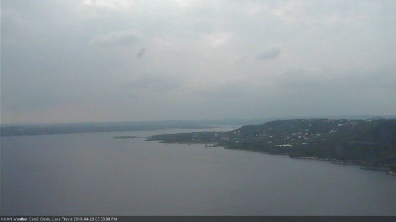 Lake Travis webcam, April 23, 2019 5:05 PM CT