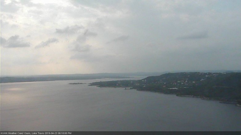 Lake Travis webcam, April 23, 2019 5:20 PM CT