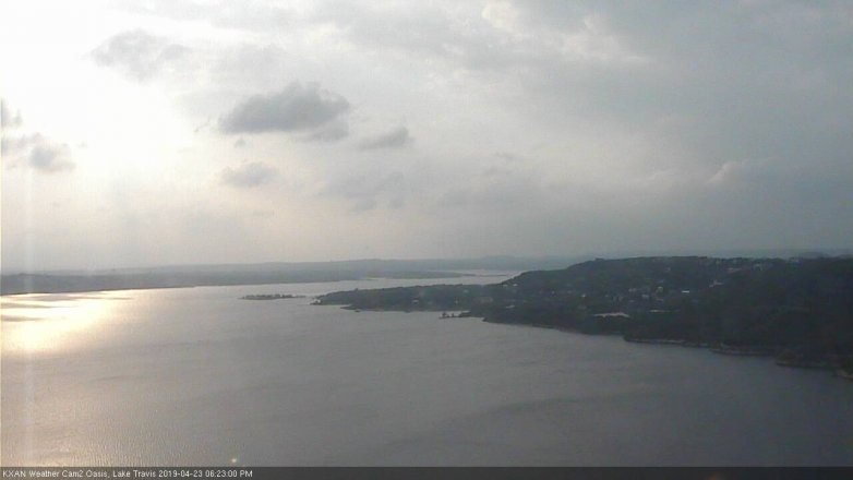 Lake Travis webcam, April 23, 2019 5:25 PM CT