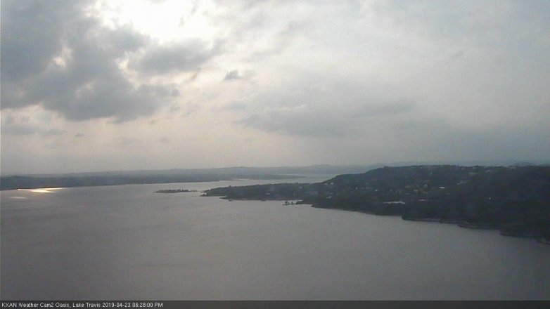 Lake Travis webcam, April 23, 2019 5:30 PM CT